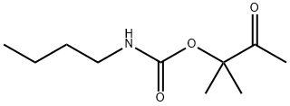 Carbamic acid, butyl-, 1,1-dimethyl-2-oxopropyl ester (9CI) Struktur