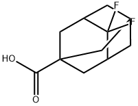 4,4-ジフルオロアダマンタン-1-カルボン酸 化学構造式