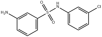 N-(3-クロロフェニル)3-アミノベンゼンスルホンアミド 化学構造式