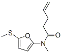 4-Pentenamide,  N-methyl-N-[5-(methylthio)-2-furanyl]- Struktur