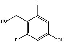 2,6-二氟-4-羟基苯甲醇, 438049-36-6, 结构式