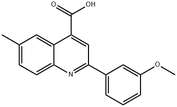 2-(3-METHOXYPHENYL)-6-METHYLQUINOLINE-4-CARBOXYLIC ACID price.
