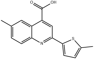 438216-88-7 6-メチル-2-(5-メチルチエン-2-イル)キノリン-4-カルボン酸