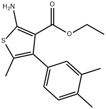 438220-53-2 2-アミノ-4-(3,4-ジメチルフェニル)-5-メチルチオフェン-3-カルボン酸エチル