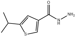 3-Thiophenecarboxylicacid,5-(1-methylethyl)-,hydrazide(9CI) Struktur