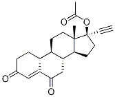 6-Oxo Norethindrone Acetate Structure