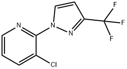 3-chloro-2-(3-(trifluoromethyl)-1H-pyrazol-1-yl)pyridine Structure