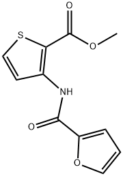 3-(呋喃-2-甲酰胺基)噻吩-2-羧酸甲酯 结构式