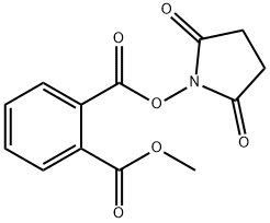 2-[(琥珀酰亚胺氧基)羰基]苯甲酸甲酯, 438470-19-0, 结构式