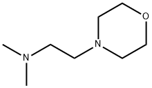 N,N-ジメチルモルホリン-4-エタンアミン 化学構造式
