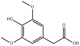 3,5-ジメトキシ-4-ヒドロキシフェニル酢酸 化学構造式