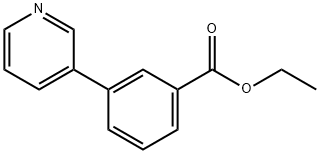 3-吡啶-3-基-苯甲酸乙酯 结构式