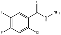 Benzoic acid, 2-chloro-4,5-difluoro-, hydrazide (9CI) Struktur