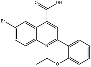 6-BROMO-2-(2-ETHOXYPHENYL)QUINOLINE-4-CARBOXYLIC ACID Struktur