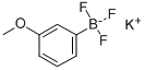 カリウム(3-メトキシフェニル)トリフルオロボラート 化学構造式