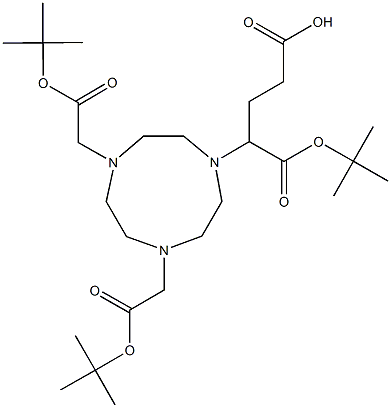 4-{4,7-Bis[2-(tert-butoxy)-2-oxoethyl]-1,4,7-triazonan-1-yl}-5-(tert-butoxy)-5-oxopentanoic ac Structure