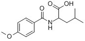 2-(4-METHOXY-BENZOYLAMINO)-4-METHYL-PENTANOIC ACID Struktur