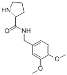 N-(3,4-二甲氧基苄基)吡咯烷-2-甲酰胺, 438581-56-7, 结构式