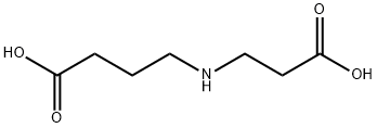 4-[(2-カルボキシエチル)アミノ]ブタン酸 化学構造式