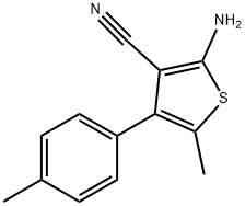 2-AMINO-5-METHYL-4-(4-METHYLPHENYL)THIOPHENE-3-CARBONITRILE Structure