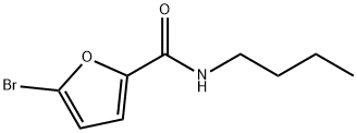 5-ブロモ-N-ブチル-2-フルアミド 化学構造式