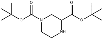 4-N-BOC-2-哌嗪甲酸叔丁酯, 438631-75-5, 结构式