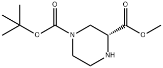 (R)-4-N-Boc-piperazine-2-carboxylic acid methyl ester Struktur