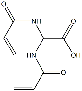 ビス(アクリロイルアミノ)酢酸 化学構造式