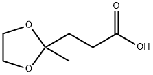 2-Methyl-1,3-dioxolane-2-propanoic Acid Structure