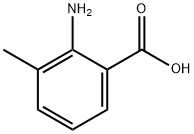 2-氨基-3-甲基苯甲酸, 4389-45-1, 结构式