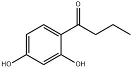 4-ブチリルベンゼン-1,3-ジオール 化学構造式