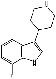 7-FLUORO-3-(4-PIPERIDINYL)-1H-INDOLE Struktur