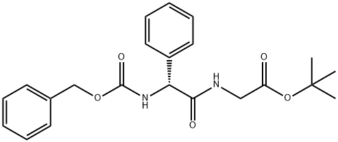 (R)-2-(2 - (((苄氧基)羰基)氨基)-2-苯基乙酰氨基)乙酸乙酯, 439088-73-0, 结构式