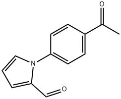 1-(4-ACETYL-PHENYL)-1H-PYRROLE-2-CARBALDEHYDE 结构式
