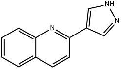 2-(1H-ピラゾール-4-イル)キノリン 化学構造式