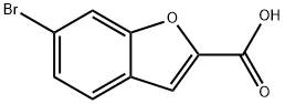 6-ブロモベンゾフラン-2-カルボン酸 化学構造式