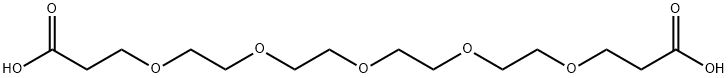α,ω-dipropionic acid tetraethylene glycol Struktur