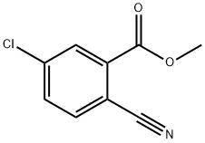 METHYL 5-CHLORO-2-CYANOBENZOATE Structure