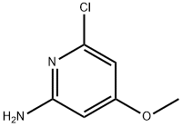 6-氯-4-甲氧基吡啶-2-胺 结构式