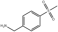 4-(メチルスルホニル)ベンジルアミン 化学構造式