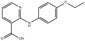 2-[(4-ETHOXYPHENYL)AMINO]NICOTINIC ACID Structure