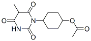 1-(4-Acetyloxycyclohexyl)-5-methylbarbituric acid Struktur