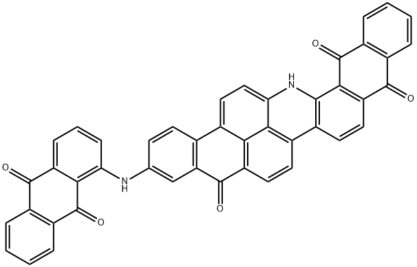 3-[(9,10-ジヒドロ-9,10-ジオキソアントラセン-1-イル)アミノ]アントラ[2,1,9-mna]ナフト[2,3-h]アクリジン-5,10,15(16H)-トリオン 化学構造式