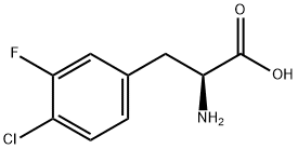 4-CHLORO-3-FLUORO-DL-PHENYLALANINE Structure