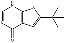 6-叔丁基-3H-噻吩[2,3-D]嘧啶-4-酮, 439692-54-3, 结构式