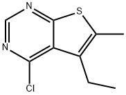 4-CHLORO-5-ETHYL-6-METHYLTHIENO[2,3-D]PYRIMIDINE Structure