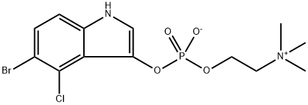 2-[[[(5-溴-4-氯-1H-吲哚-3-基)氧基]羟基亚膦酰]氧基]-N,N,N-三甲基乙铵内盐,439809-43-5,结构式