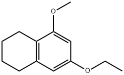 Naphthalene, 7-ethoxy-1,2,3,4-tetrahydro-5-methoxy- (9CI) Structure
