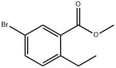 5-ブロモ-2-エチル安息香酸メチル 化学構造式