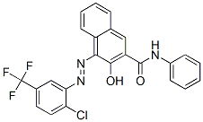 4-[[2-chloro-5-(trifluoromethyl)phenyl]azo]-3-hydroxy-N-phenylnaphthalene-2-carboxamide Structure